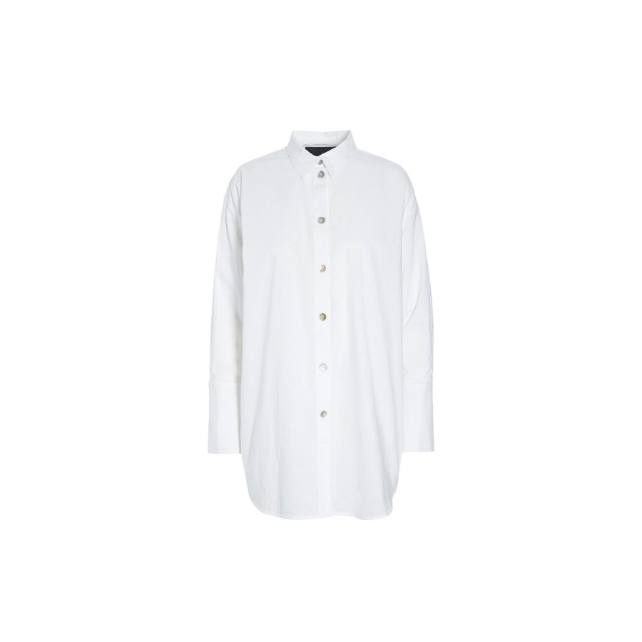 Dame BITTE KAI RAND Skjorter & Bluser | Core Cotton Skjorte, White