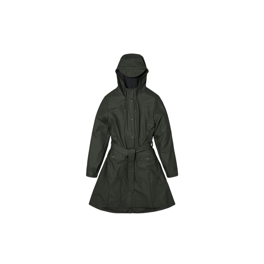 Dame Rains Overtoj | Curve Jacket, Green