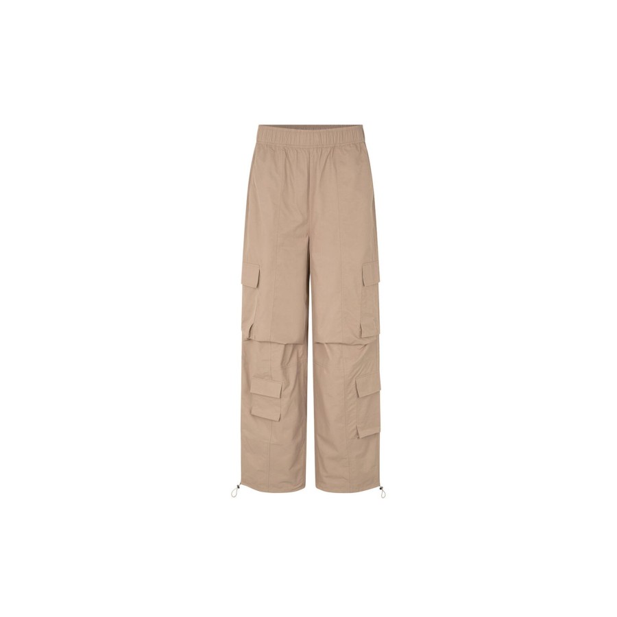 Dame Second Female Bukser | Neline Trousers, Silver Mink