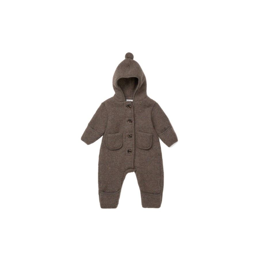 Born Lalaby Overtoj | Teddy Onesie, Chocolate