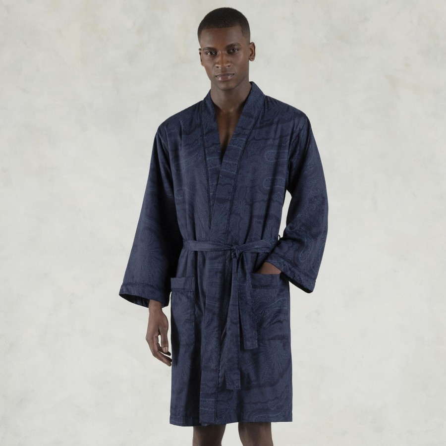 Herre Ralph Lauren Home Nattoj & Loungewear | Doncaster Kimono, Navy