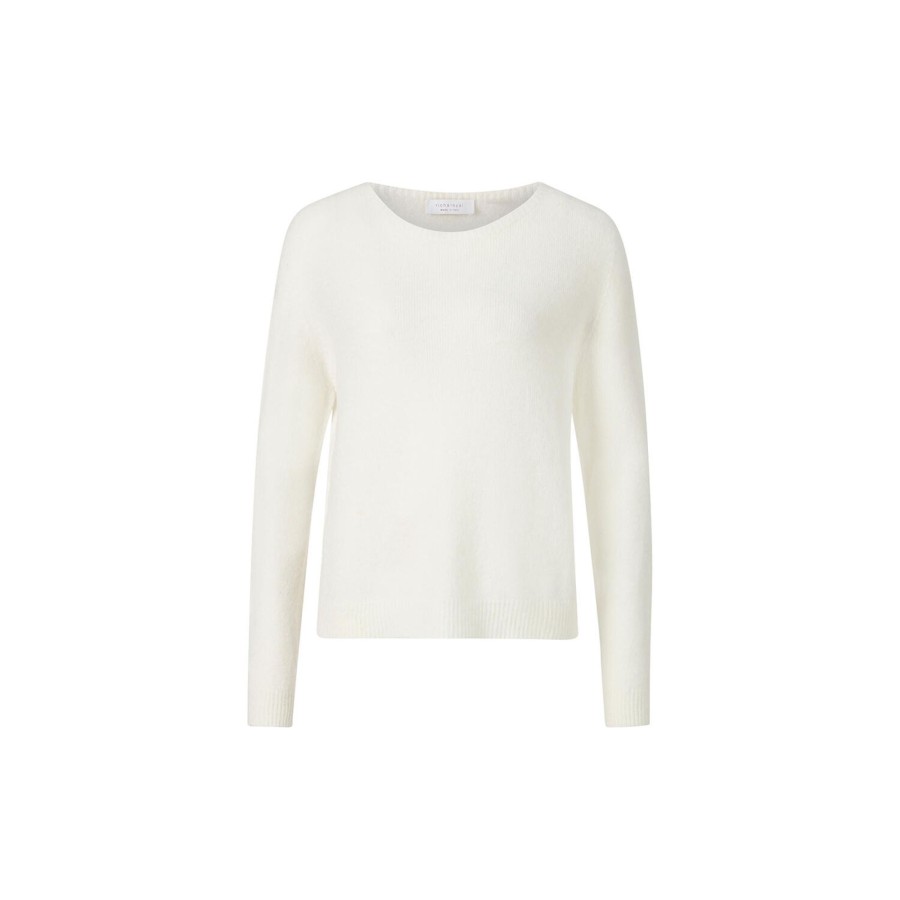 Dame Rich & Royal Strik | Cozy Crew Neck, Pearl White