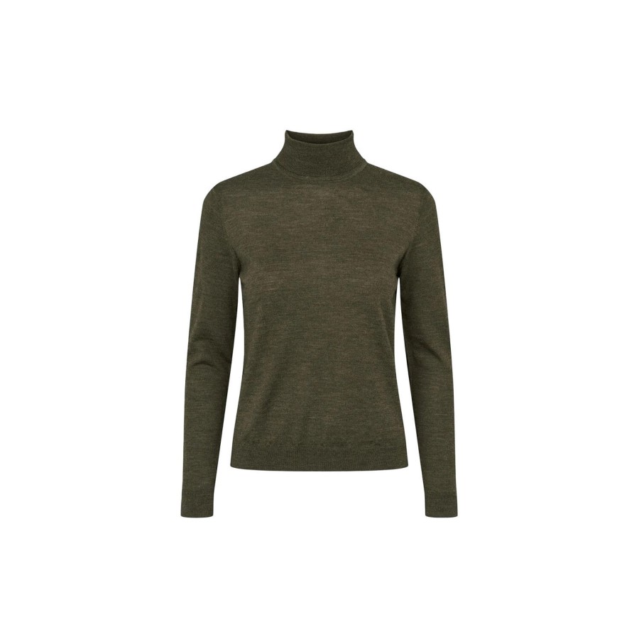 Dame SAND Copenhagen Strik | Fellini Trish, Dark Olive Green