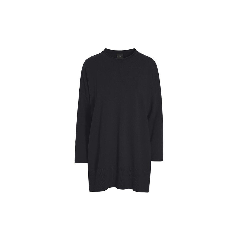 Dame BITTE KAI RAND Skjorter & Bluser | Saku Knit Oversize Bluse, Black