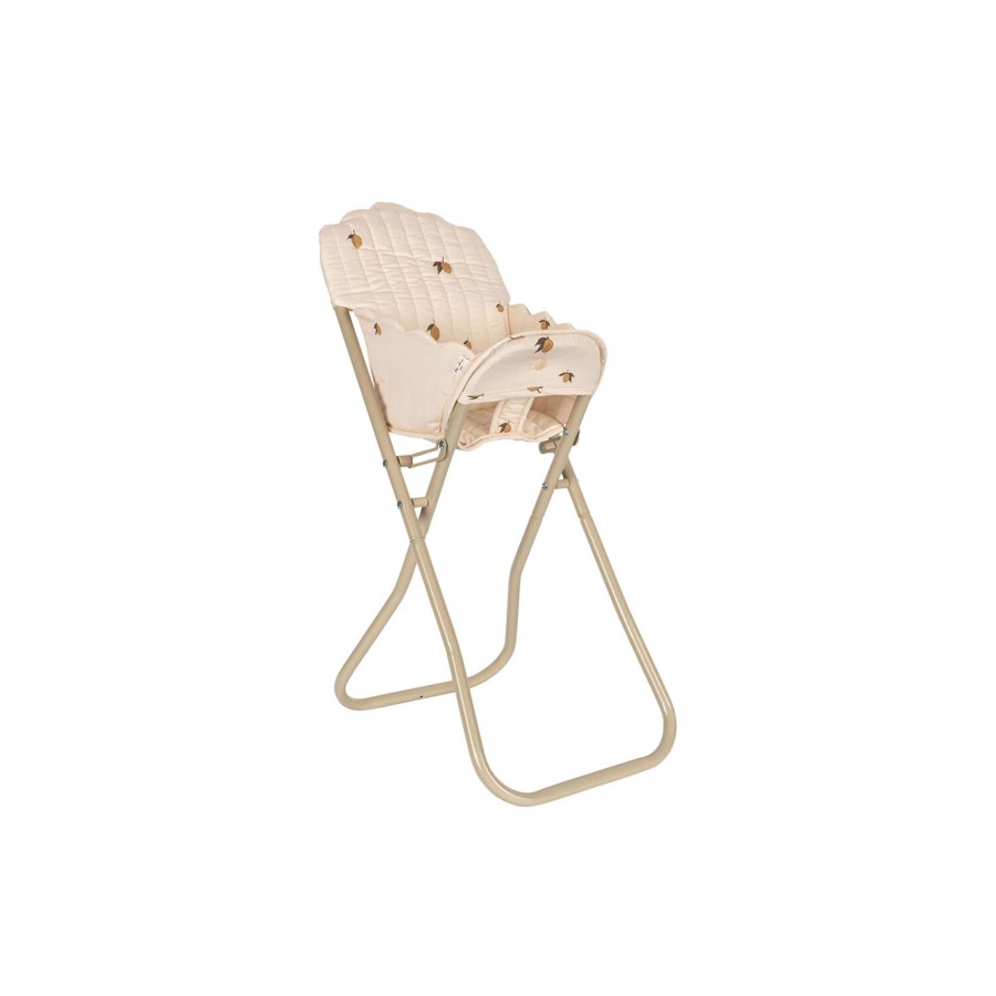 Born Konges Sløjd Tojdyr & Dukker | Doll High Chair, Lemon