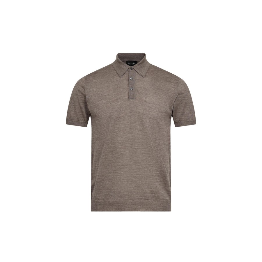 Herre SAND Copenhagen Strik & Bluser | Merino Light Pre Rico Polo, Ginger