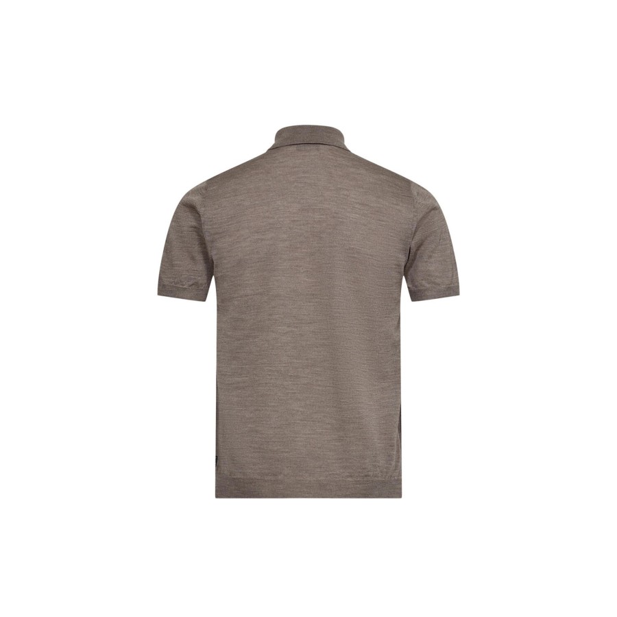 Herre SAND Copenhagen Strik & Bluser | Merino Light Pre Rico Polo, Ginger