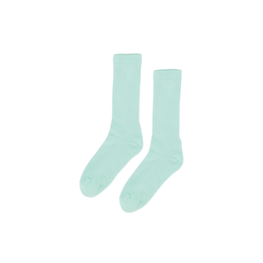 Herre Colorful Standard Stromper | Organic Active Sock, Light Aqua