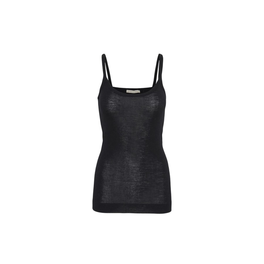 Dame Seamless Basic Toppe & T-Shirts | Viola Top, Black