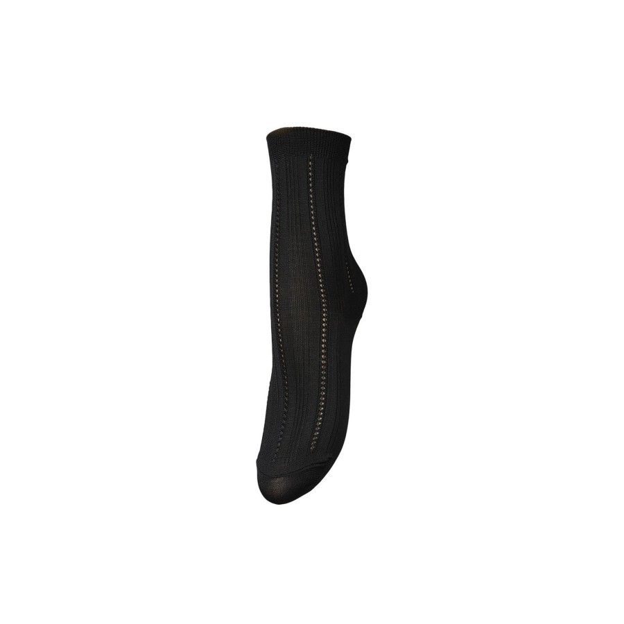 Dame Becksöndergaard Stromper | Solid Drake Sock, Black