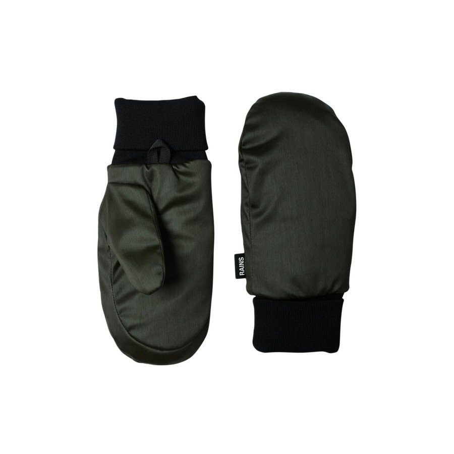 Dame Rains Huer, Pandeband & Vanter | Bator Puffer Mittens, Green