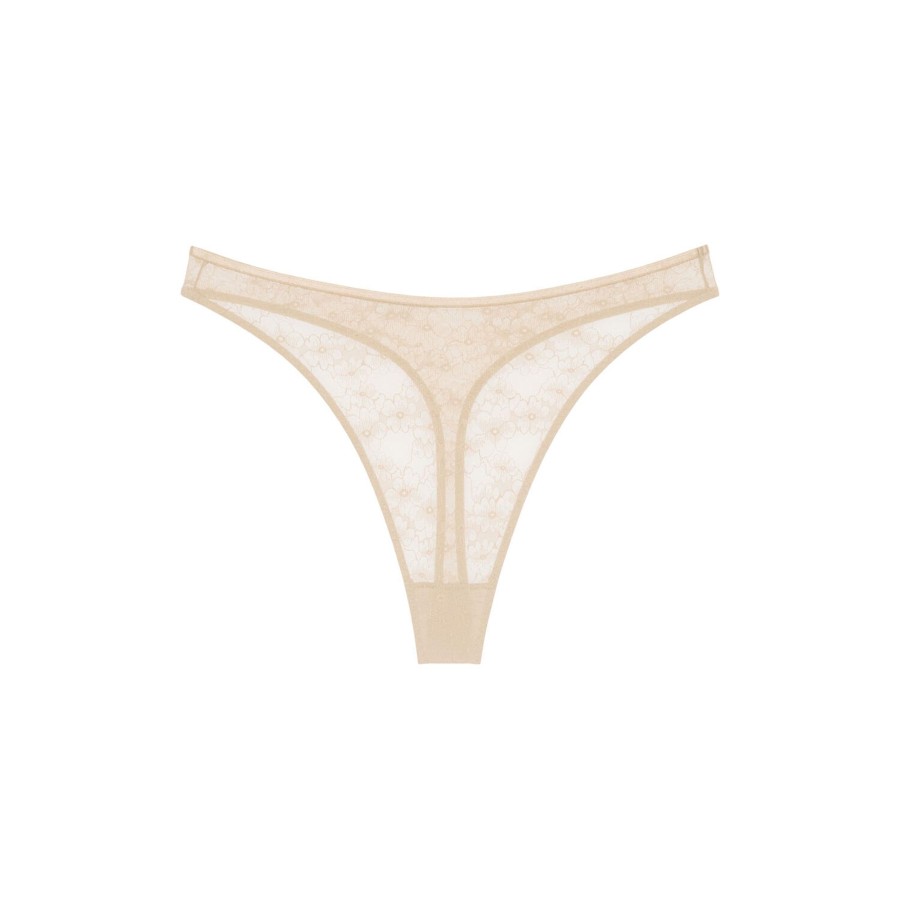 Dame Triumph Lingeri & Badetoj | Bright Spotlight High Leg String, Creamy Dream