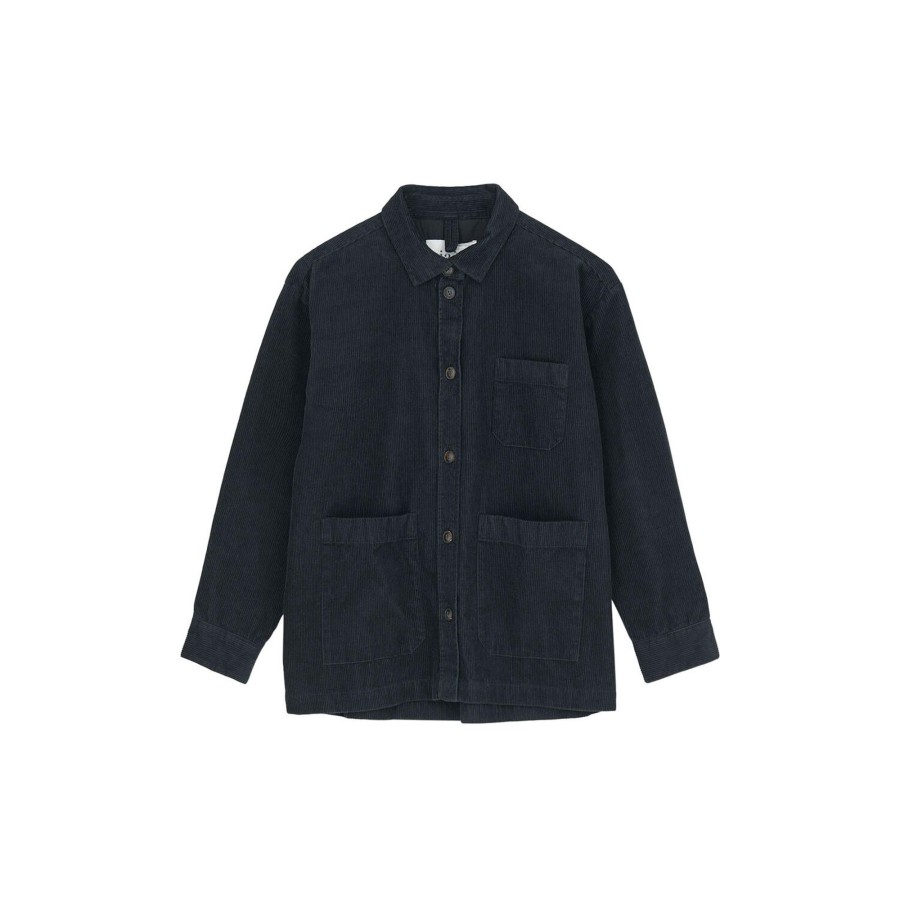 Dame Aiayu Skjorter & Bluser | Ashly Shirt Corduroy, Black Navy