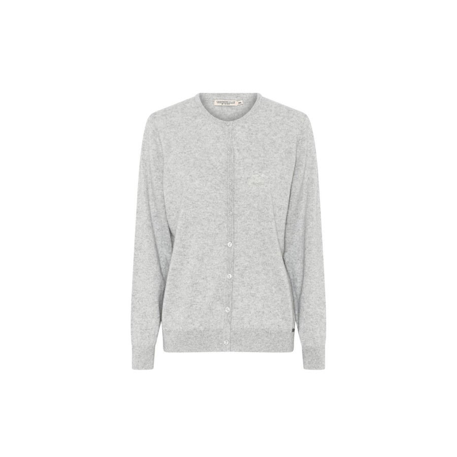 Dame Micha Strik | Elaine Cardigan, Grey Melange