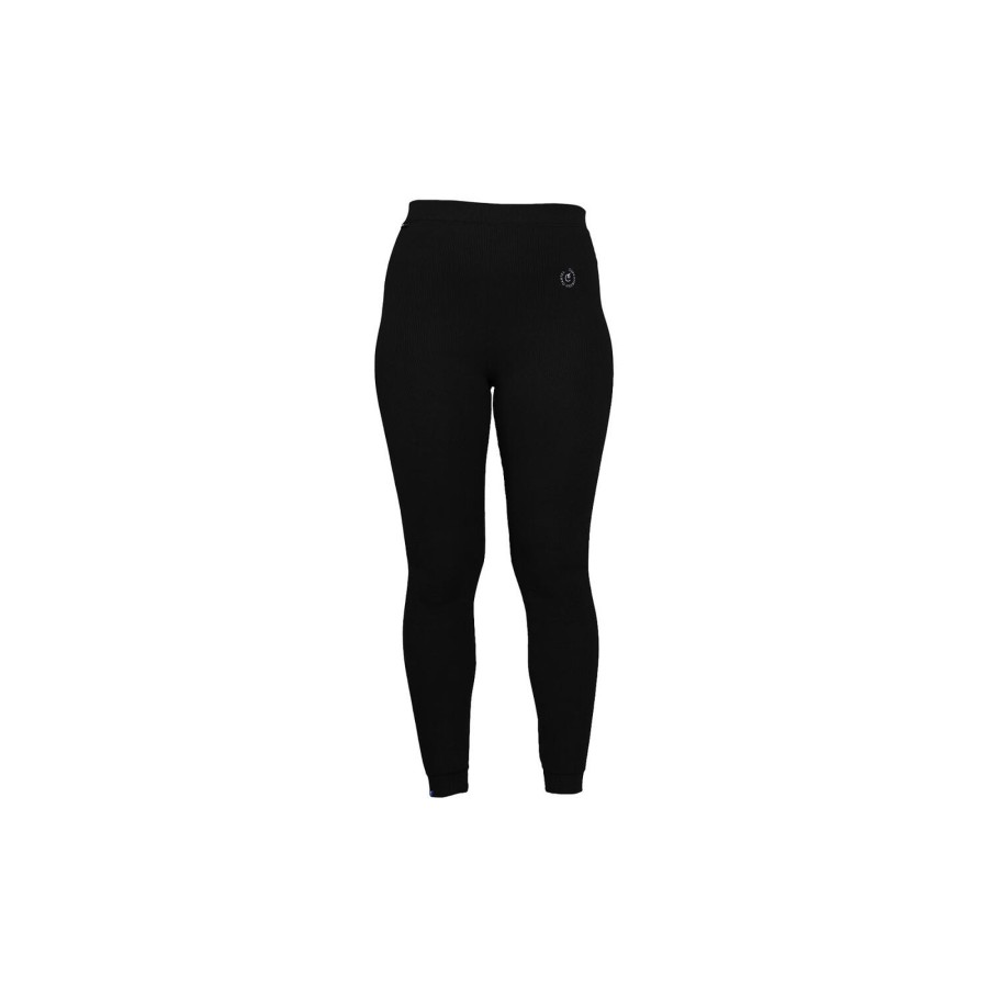 Dame Copenhagen Cartel Bukser | Algae Ribbed Ocn Weed® Leggings, Nero