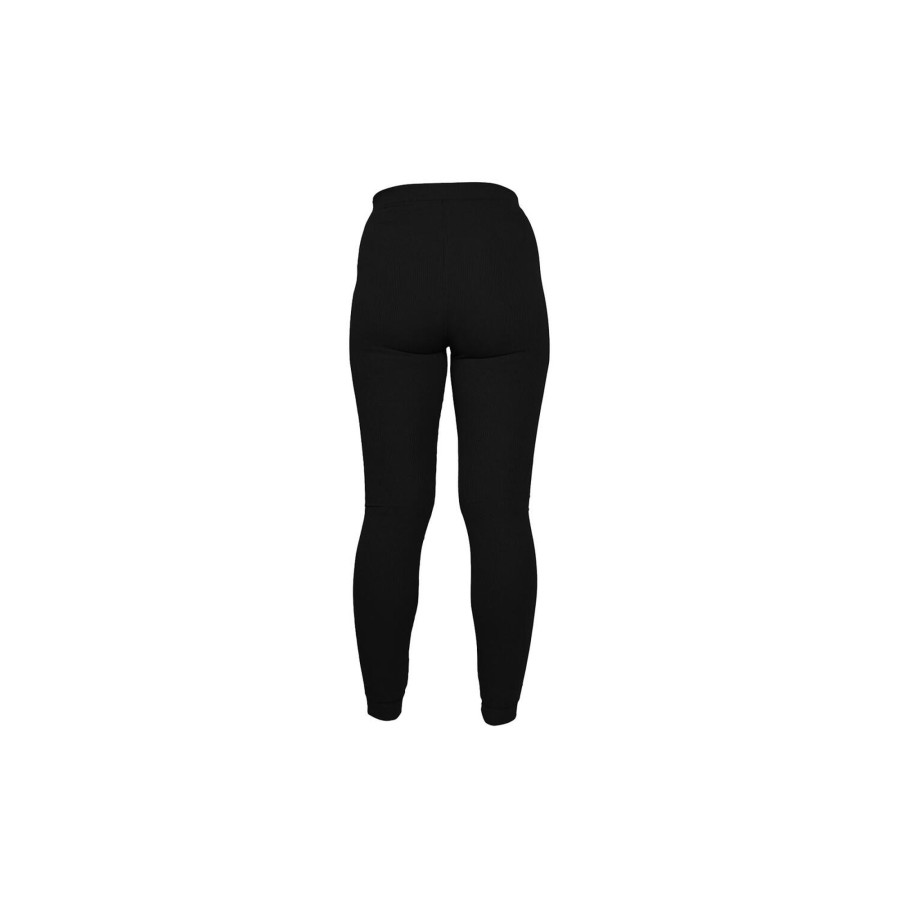 Dame Copenhagen Cartel Bukser | Algae Ribbed Ocn Weed® Leggings, Nero